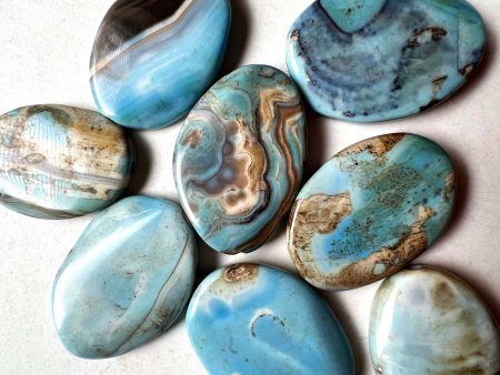 Natural Dragon Skin Agate Gemstone Bead 24x34mm Oval Shape, Beautiful Sky Blue Color LOOSE Dragon Skin Agate Bead For Sale