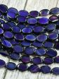 Natural Purple Agate Gemstone Bead 14x10mm Oval Shape, Beautiful Dark Purple Color Smooth Agate Gemstone Beads Full Strand 15.5  Discount