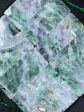 Natural Green Fluorite Gemstone Pendant 60x26mm Rectangle Shape, Natural Green Fluorite Stone Pendant Loose Stone Pendant for Jewelry Making Sale