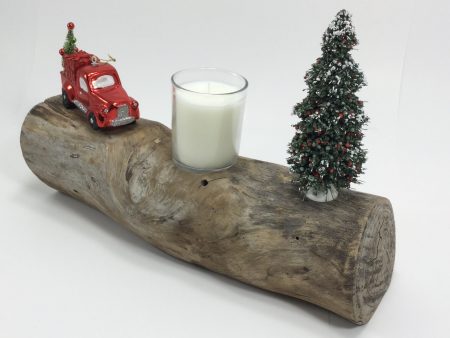 Holiday Log Votive Candle Holder Discount