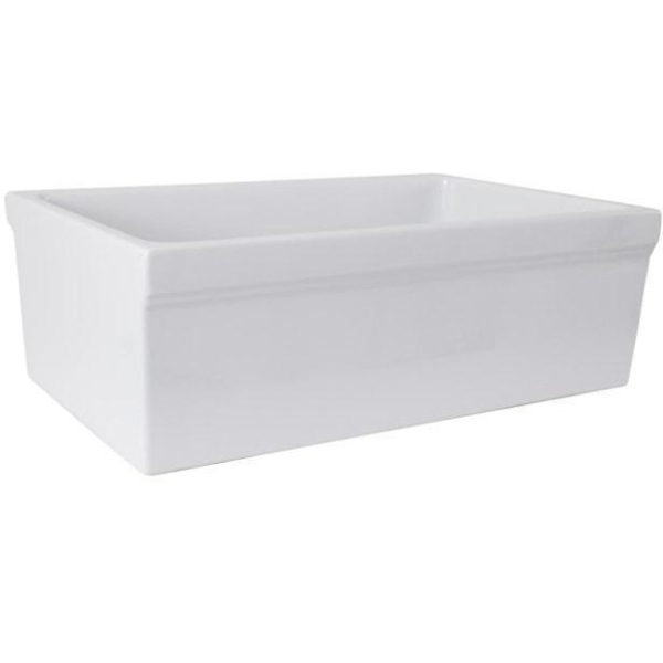 Barclay FSSB1000 Gannon 30  Fireclay Single Bowl Farmhouse Kitchen Sink Discount