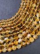 AAA Natural Citrine Gemstone Bead, Faceted 6mm 8mm 10mm Round Beads, Gorgeous Natural Golden Orange Yellow Citrine, Excellent Quality 15.5  Cheap