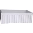 Barclay FS30FL Felicity 30  White Fluted Apron Fireclay Single Bowl Farmhouse Sink Fashion