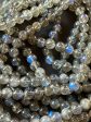 AAA Natural Labradorite Gemstone Bead 4mm 6mm 8mm 10mm 12mm Round Bead, Natural Gray Blue Flash Labradorite Gemstone Beads Discount