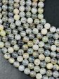 AAA Mystic Natural Opal Gemstone Bead 8mm 10mm 12mm Round Bead, Beautiful Mystic Coated White Gray Color Opal Gemstone Bead, Great Quality 15.5  Online Hot Sale