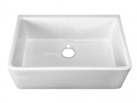 Barclay FS30CD Delia 30  White Single Bowl Fireclay Farmhouse Sink For Cheap