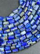 Natural Matte Lapis Lazuli Gemstone Faceted 12x8mm Tube Shape Bead, Beautiful Natural Blue Color Matte Lapis Gemstone Bead Full Strand 15.5  Hot on Sale