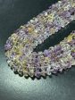 NATURAL Ametrine Gemstone Bead 8-9mm Freeform Rondelle Shape Bead, Beautiful Purple Yellow Color Ametrine Beads, Full Strand 15.5  on Sale