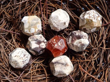 Natural Gemstone Brown-White Mushroom Jasper bead, Nugget Shaped, Approximately 18mm, Sizes may vary, Great Quality Bead! For Sale