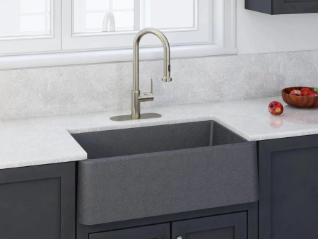 Latoscana LA3019T 30  Titanium Gray Metallic Granite Farmhouse Sink Online Sale