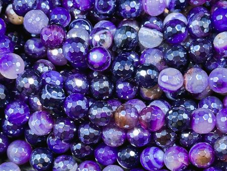 Beautiful Mystic Agate Gemstone Bead Faceted 6mm 8mm 10mm 12mm Round Bead, Beautiful Purple Color Agate Gemstone Bead Full Strand 15.5  on Sale