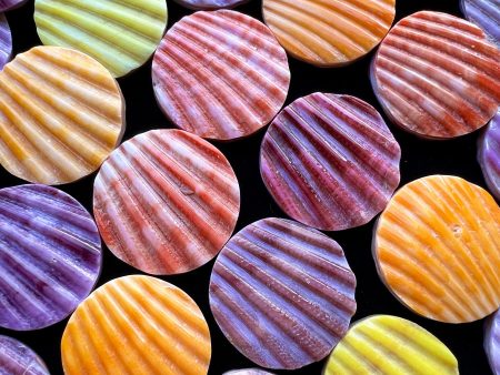 Natural Spiny Oyster Shell Bead Ribbed Coin Shape 20mm 25mm 30mm Gorgeous Colorful Beads Half Strand 7.5  Sale