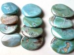 Natural Dragon Skin Agate Gemstone Bead 30x40mm Oval Shape, Beautiful Sky Blue Brown Color LOOSE Dragon Skin Agate Bead For Cheap