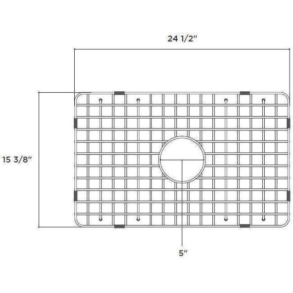 Latoscana SSG-LTW2718 Stainless Steel Kitchen Sink Grid for LTW2718W Online Sale