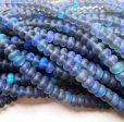 Mermaid Beads, 5x8mm Matte Black Synthetic Glass Moonstone Beads, Rondelle Shape, Full strand 15  High Quality!!! Online Sale