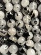 AAA Natural Rutilated Quartz Gemstone Bead 4mm 6mm 8mm 10mm 12mm Round Bead, Beautiful Clear Black Rutilated Quartz Gemstone Beads Online now