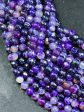 Beautiful Mystic Agate Gemstone Bead Faceted 6mm 8mm 10mm 12mm Round Bead, Beautiful Purple Color Agate Gemstone Bead Full Strand 15.5  on Sale