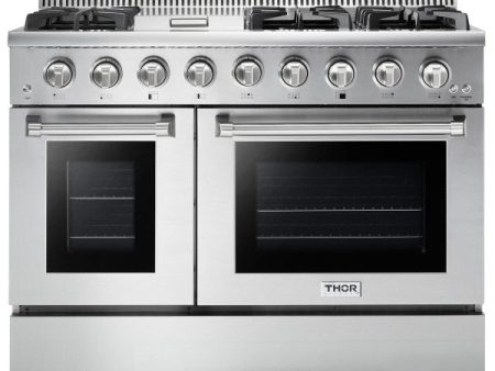 Thor Kitchen 48  Stainless Steel 6 Burner Professional Gas Range Online