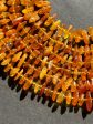 Natural Baltic Gold Amber Gemstone Bead Freeform Pinwheel Shape Bead, Gorgeous Natural Golden Orange Yellow Baltic Gold Stone Beads, 15.5  Strand Discount