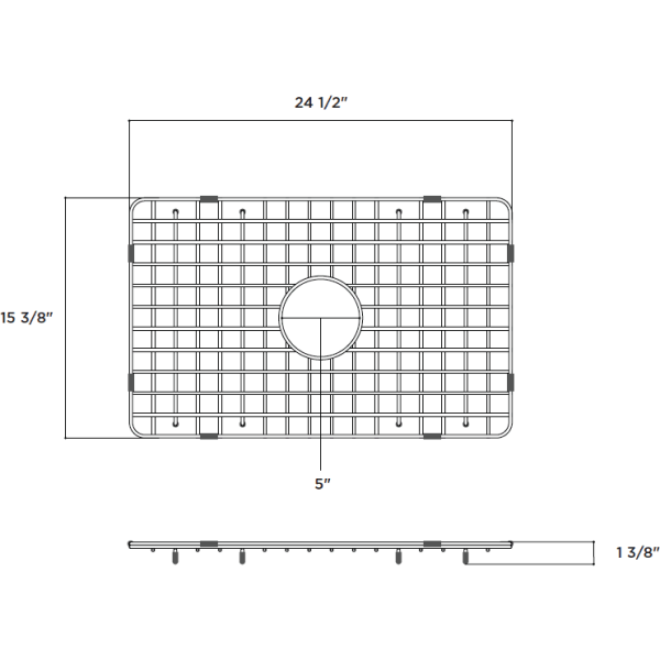 Latoscana SSG-LTW2718 Stainless Steel Kitchen Sink Grid for LTW2718W Online Sale