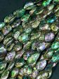 AAA Natural Abalone Shell Bead 26x20mm Oval Shape, Gorgeous Natural Rainbow Peacock Color Abalone Shell Excellent Quality Full Strand 15.5  Online now