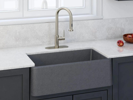 Latoscana 33 Farmhouse Sink Titanium Gray Metallic Granite LA3319T Supply