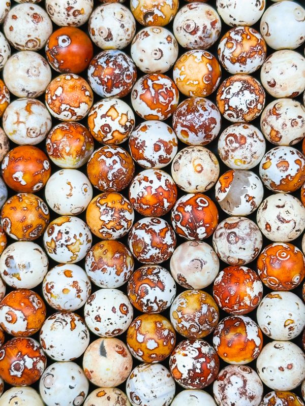 NATURAL Tibetan Gemstone Bead 12mm Round Beads, Beautiful Beige Orange Brown Color Tibetan Gemstone Beads, Excellent Quality Beads 15.5  Online Hot Sale