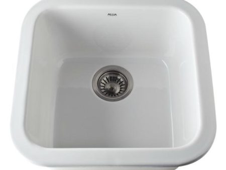 Rohl Allia Bar Prep Undermount 17 Fireclay Kitchen Sink 5927 Sale