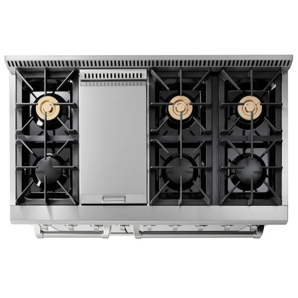 Thor Kitchen 48  Stainless Steel 6 Burner Professional Gas Range Online