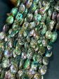 AAA Natural Abalone Shell Bead 26x20mm Oval Shape, Gorgeous Natural Rainbow Peacock Color Abalone Shell Excellent Quality Full Strand 15.5  Online now