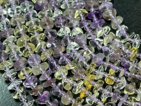 NATURAL Ametrine Gemstone Bead 8-9mm Freeform Rondelle Shape Bead, Beautiful Purple Yellow Color Ametrine Beads, Full Strand 15.5  on Sale