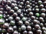 AAA Natural Black Obsidian Jade Gemstone Bead 6mm 8mm 10mm Smooth Round Beads, Beautiful Black Green Obsidian Jade Beads, Great Quality 15.5” Cheap