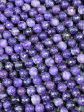 NATURAL Lepidolite Gemstone Bead Faceted 6mm 8mm 10mm Round Bead, Beautiful Deep Dark Purple Color Lepidolite Gemstone Beads Full Strand 15.5  Hot on Sale