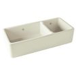 Rohl Shaws Original 40 in. Double Bowl Fireclay Farmhouse Sink RC4019 Fashion