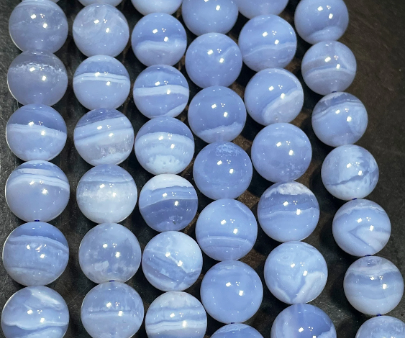 AAA Natural Blue Lace Agate Gemstone Bead 4mm 6mm 8mm 10mm 12mm Round Beads, Gorgeous Natural Blue Color Lace Agate Gemstone Bead, High Quality Beads Online Hot Sale