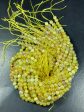 Beautiful Mystic Agate Gemstone Bead Faceted 6mm 8mm 10mm Round Bead, Beautiful Yellow Color Agate Gemstone Bead Full Strand 15.5  Sale