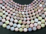 Natural Morganite Gemstone Bead Faceted 6mm 8mm 10mm Round Bead, Beautiful Multicolor Pastel Pink Yellow Blue Color Morganite Beads, 15.5  on Sale