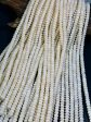 Natural Ivory Jade Gemstone Bead 8x5mm Rondelle Shape, Beautiful Ivory Cream Color Jade Gemstone Bead, Excellent Quality Full Strand 15.5  Online now