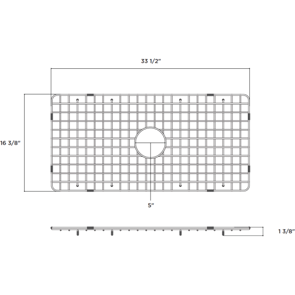 Latoscana SSG-LTW3619 Stainless Steel Kitchen Sink Grid for LTW3619W Hot on Sale