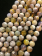 Natural Blossom Flower Agate Bead 6mm 8mm 10mm 12mm Round Beads, Beautiful Beige Color Blossom Flower Agate Beads Sale