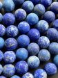 AAA Natural Matte Lapis Lazuli Gemstone Bead 4mm 6mm 8mm 10mm 12mm Round Bead, Gorgeous Natural Blue Lapis Lazuli Gemstone Bead 15.5  Discount