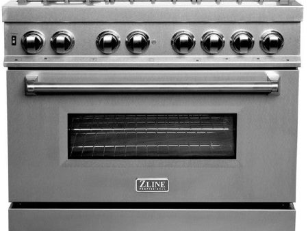 ZLINE 36  Stainless Steel Professional DuraSnow® Dual Fuel Freestanding Range For Cheap