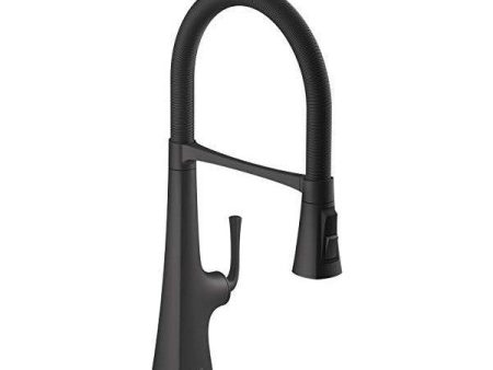 Kohler Graze K-22061-BL 10  Matte Black Kitchen Sink Faucet For Discount