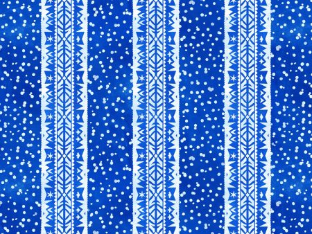 Stripe Cotton Fabric Blue MASD10192-N Paper Flurries by Maywood Studio Fashion