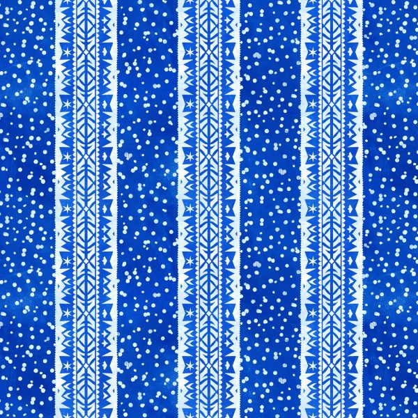 Stripe Cotton Fabric Blue MASD10192-N Paper Flurries by Maywood Studio Fashion