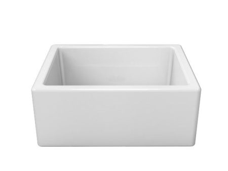 Piralla FM02418001 24’’ White Single Bowl Fireclay Farmhouse Sink Online Sale