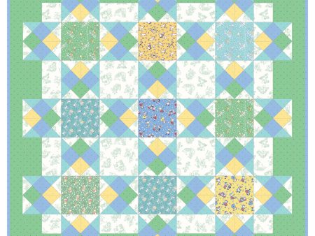 Story Time Quilt Kit Green KIT-MASSTT by Maywood Studio Discount