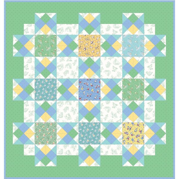 Story Time Quilt Kit Green KIT-MASSTT by Maywood Studio Discount