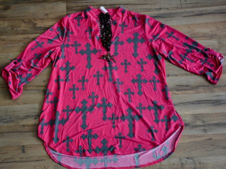 Cross Pattern Blouse For Discount