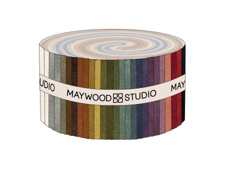 Woolies Flannel Color Wash Fabric Jelly Roll ST-MASCWWF by Bonnie Sullivan for Maywood Studio Cheap